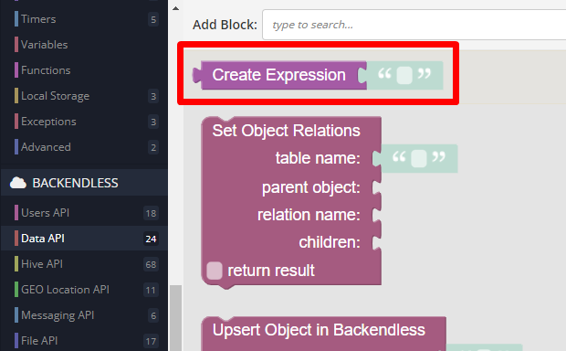 create-expression-codeless