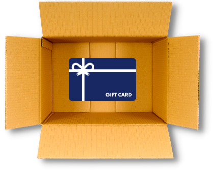 box with gift card