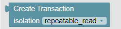 Create transaction Codeless block for Backendless Transaction API