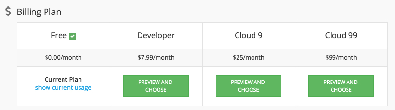 billing plans - Backendless Cloud Pricing billing plans - Backendless Cloud Pricing