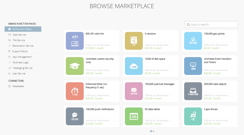 Backendless Marketplace _ Backend as a Service Platform - Google Chrome 2018-05-31 21.54.32