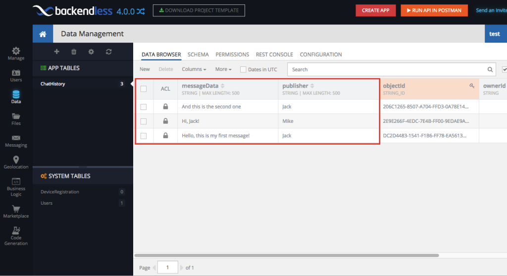 dataTable