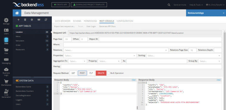 How to Create/Save New Data Objects Using REST Console