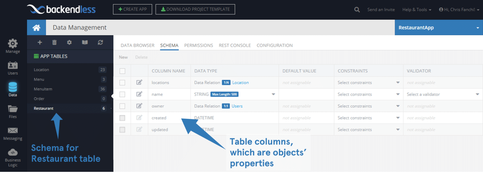 How to Create Relationships Between Objects Using Backendless Console