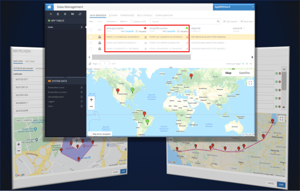 Spatial Data in Backendless Database