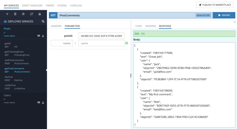 removing upsert listeners - backendless sdk for... How to Build a Social App Backend With Backendless (Part 2) | MBaaS