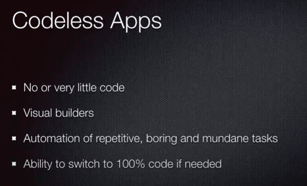 codeless app builder