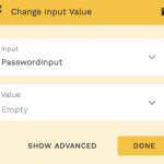 Clear Password Input Value