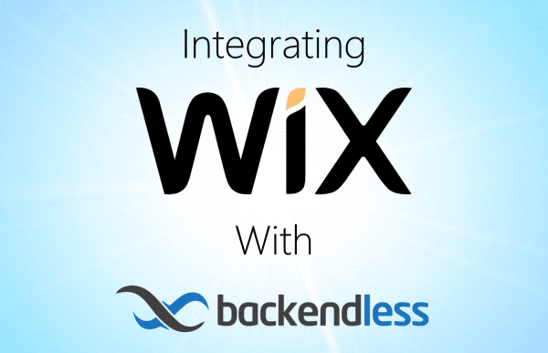 Wix Integration With Backendless