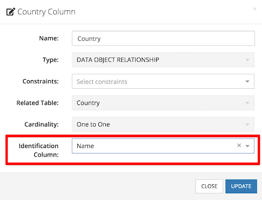 Identify column content to display