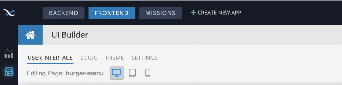 UI Builder in Backendless