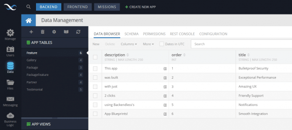 Point, Click, Launch - Instant Apps With App Blueprints | Backendless