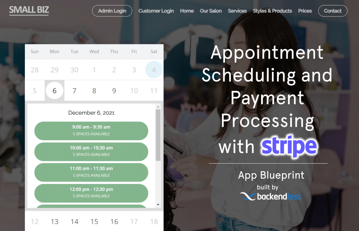 Build A Salon Appointment Scheduler - Backend Development - The