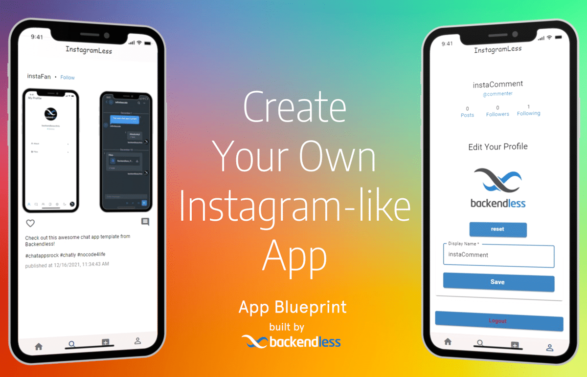 Create your own Instagram-like app in Backendless