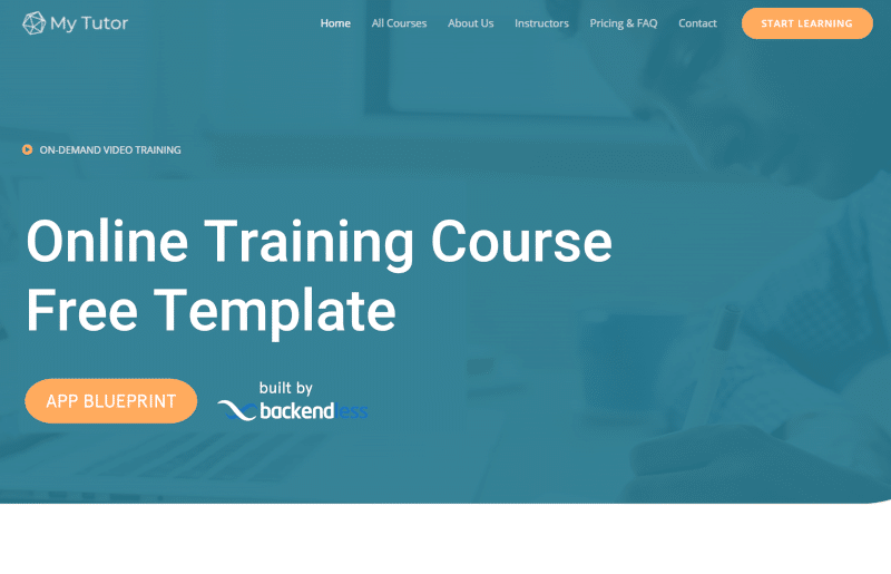 Online Training App Blueprint Feature