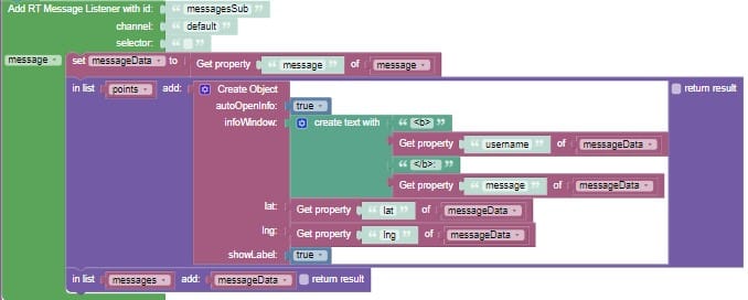 Pub-sub message real-time listener logic in UI Builder