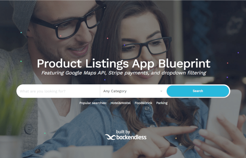 Product Listings App Blueprint