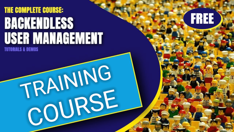 Backendless User Management Video Course