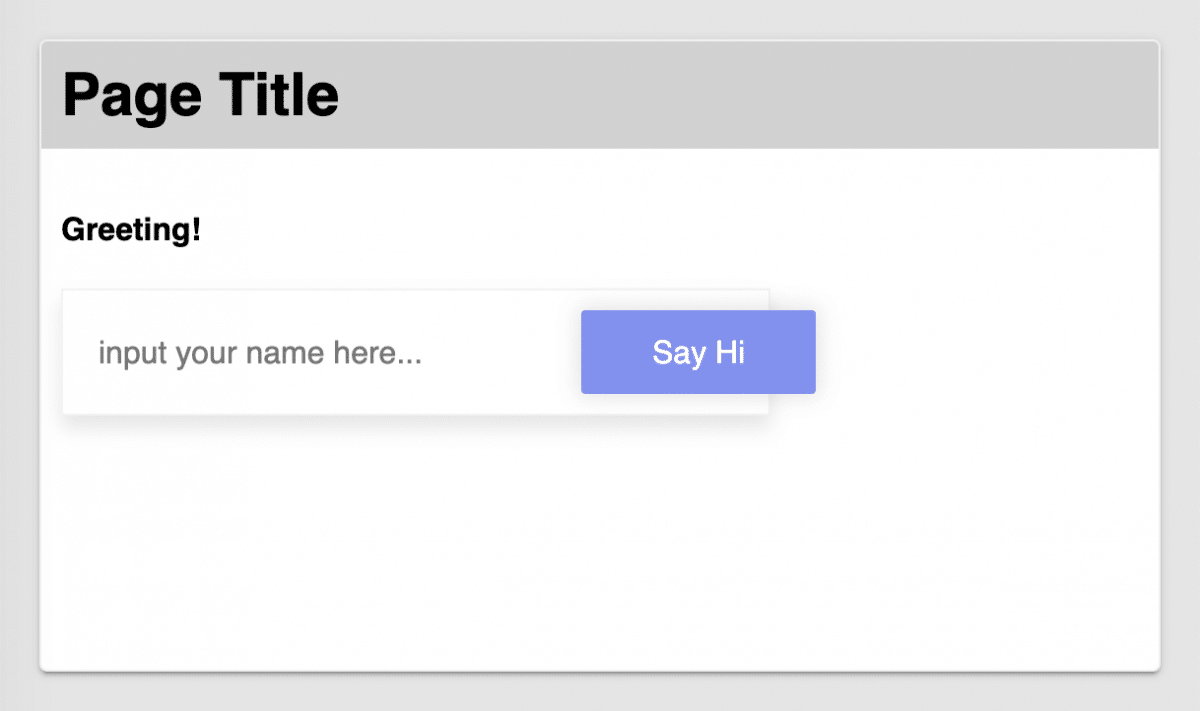 Preview with greeting-form styles applied