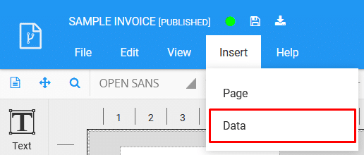Insert data in PDF Generator API template
