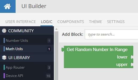 Custom Codeless Function as Codeless block in UI Builder