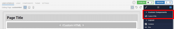 Custom HTML Component | Backendless Marketplace