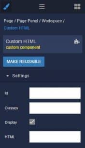 Custom HTML Component | Backendless Marketplace
