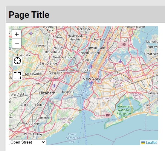 Leaflet Map Component Backendless Marketplace   Leaflet Map Example 