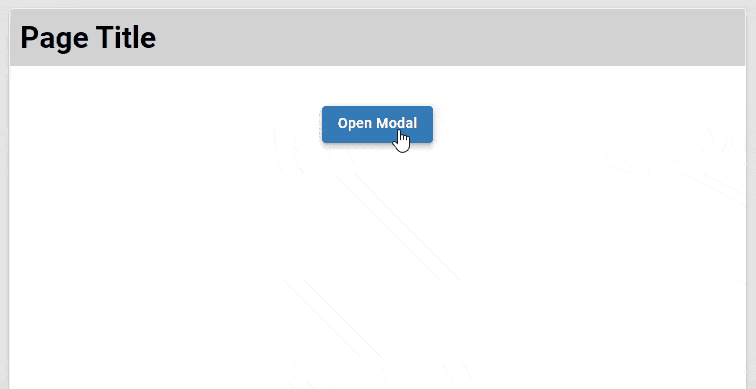 Simple Modal UI component example