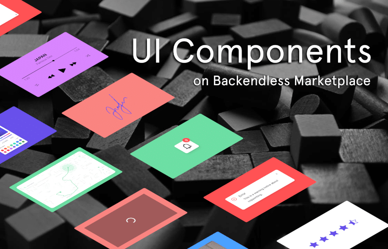 UI Components on Backendless Marketplace
