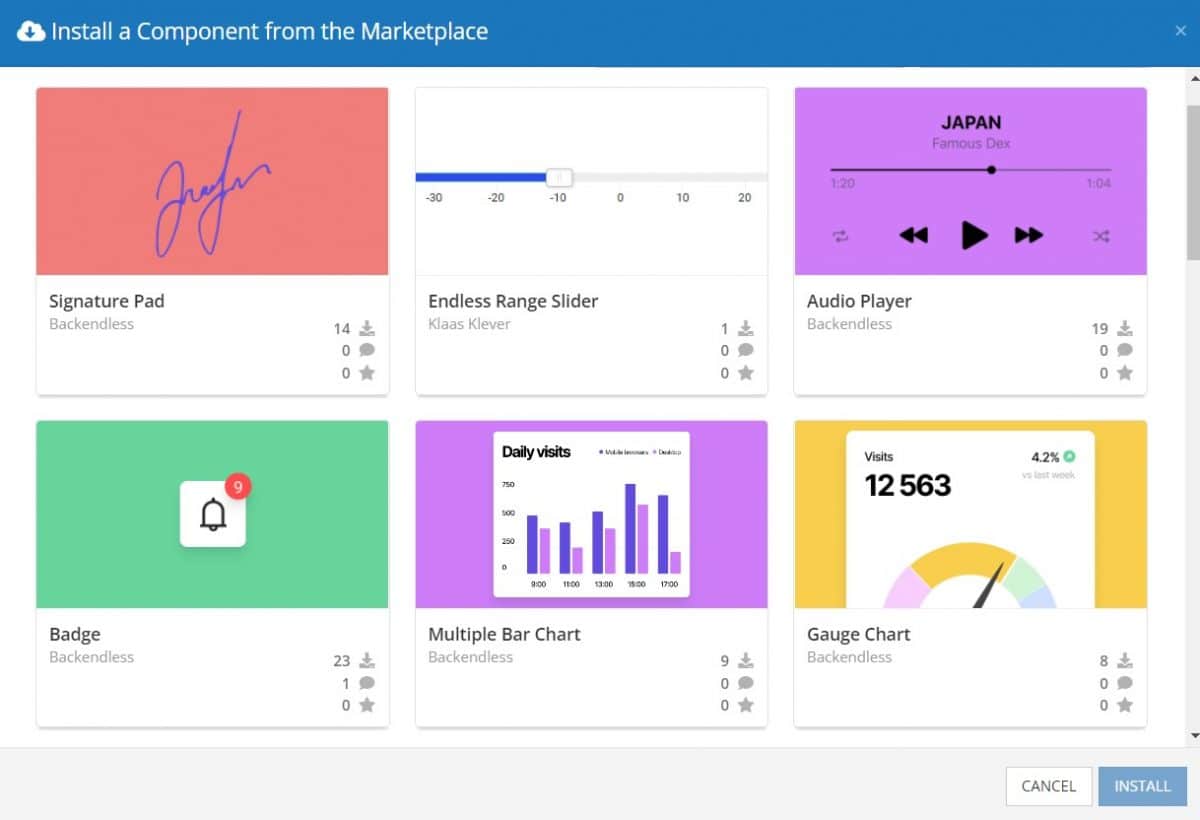 Install Gauge Chart UI Component in UI Builder