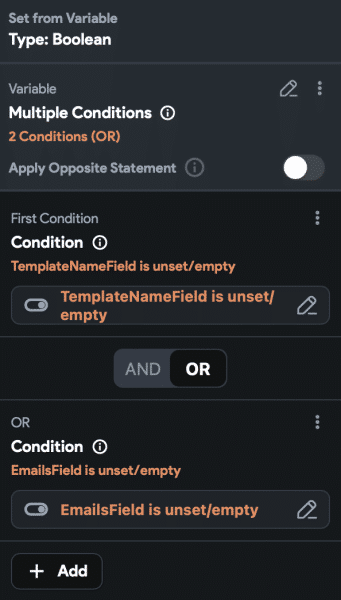 Add button disabled options for Send button