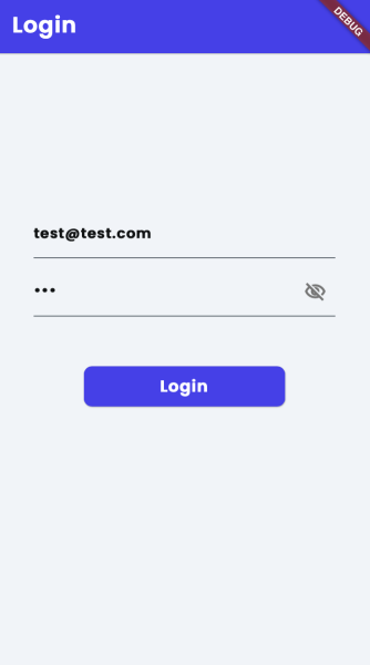 Test user login in FlutterFlow
