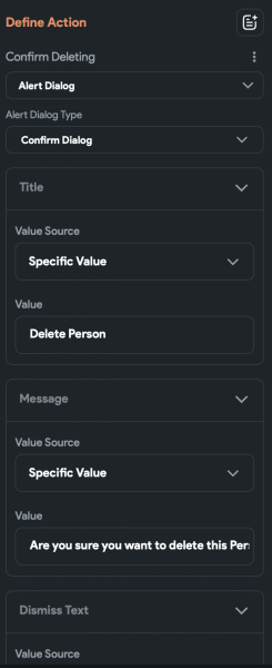 Ask user to confirm that they want to delete the object