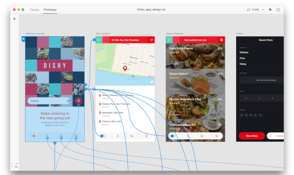 Adobe XD Prototype App