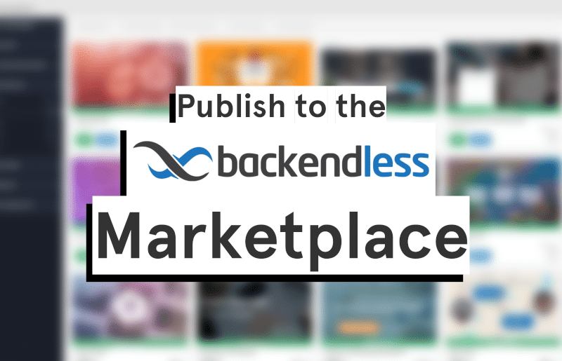 Publishing to the Backendless Marketplace